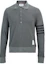 Buy Thom Browne 4-Bar Knit Polo Lengan Panjang Abu-Abu. MJP132A-05802-025