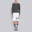 Purchase Thom Browne 4-Bar Knit Polo Lengan Panjang Abu-Abu. MJP132A-05802-025