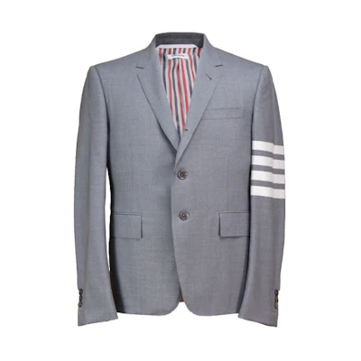 THOM BROWNE 4-Bar Stripe Blazer Grey Back-to-School Edition MJC159A-06146-035