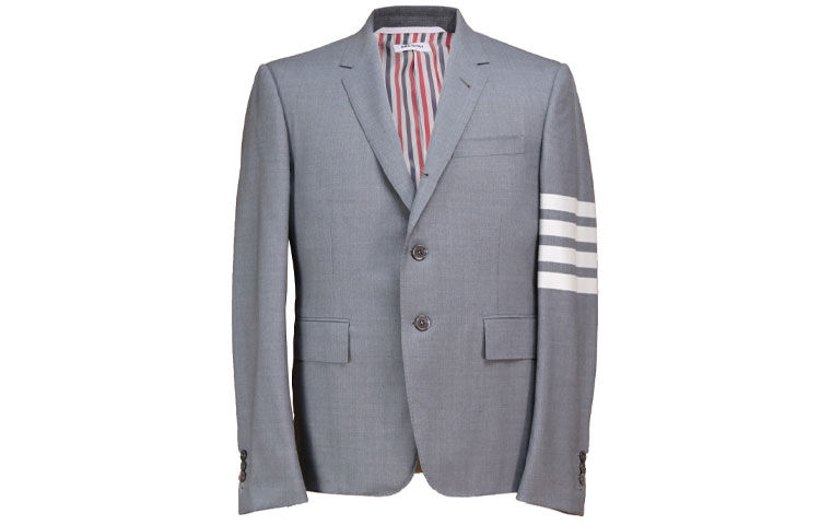 Order THOM BROWNE Blazer Gris 4-Bar Stripe Edición Regreso a Clases MJC159A-06146-035