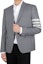 Shop THOM BROWNE Blazer Gris 4-Bar Stripe Edición Regreso a Clases MJC159A-06146-035
