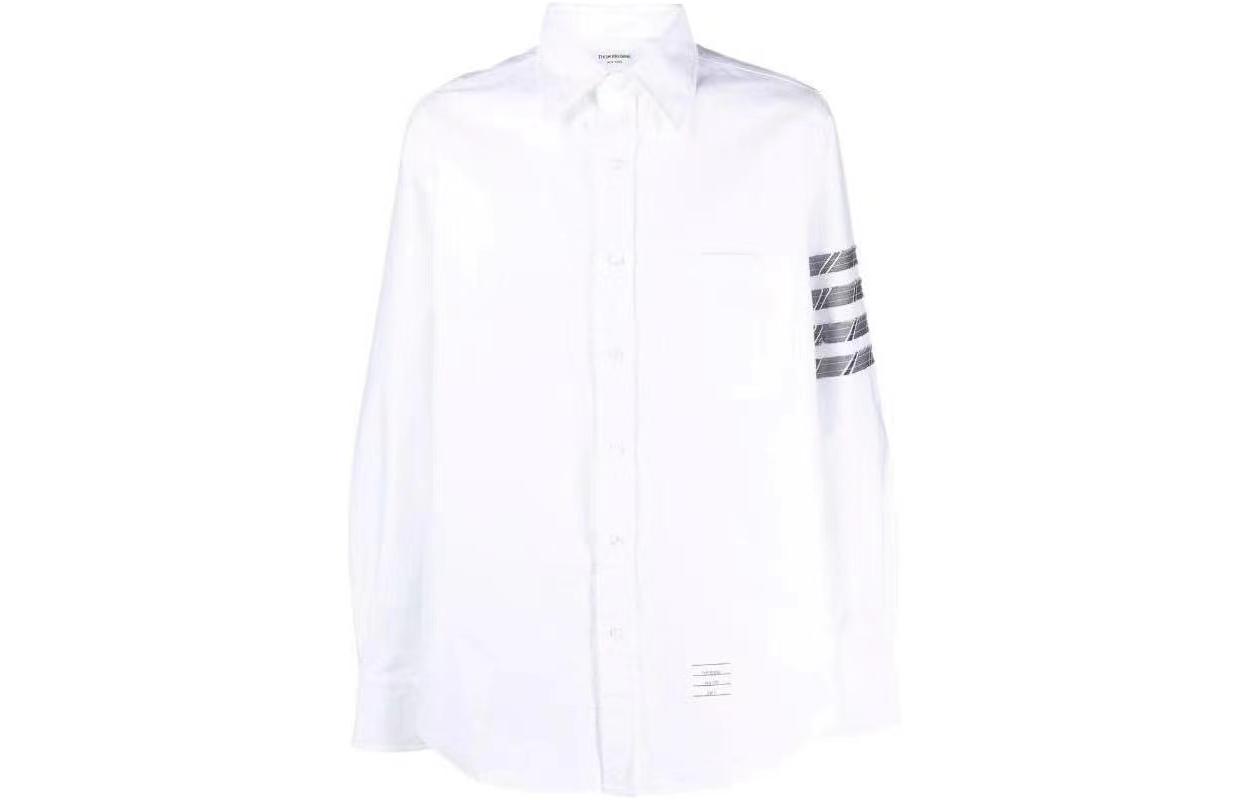 Thom Browne 4-Bar Stripe Long Sleeve Shirt White MWL299S-06177-035