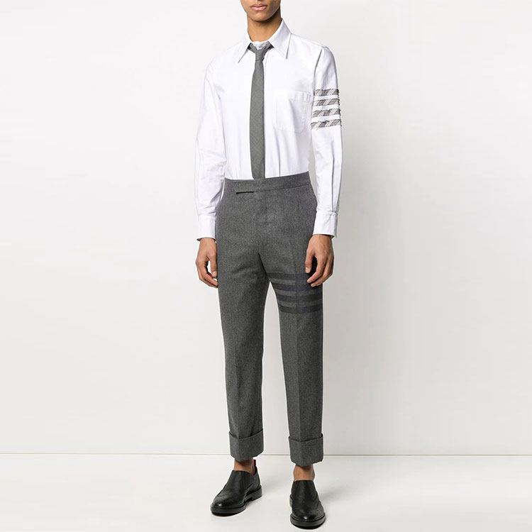 Thom Browne 4-Bar Stripe Long Sleeve Shirt White MWL299S-06177-035 圖 3