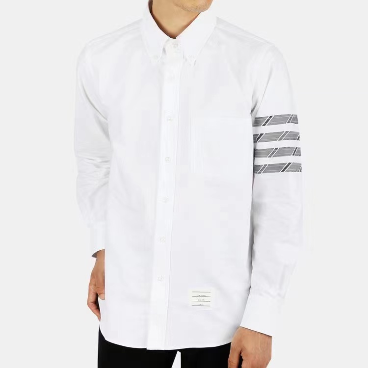 Thom Browne 4-Bar Stripe Long Sleeve Shirt White MWL299S-06177-035 圖 4
