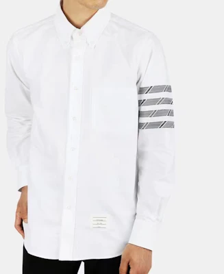 Thom Browne 4-Bar条纹长袖衬衫 白色 MWL299S-06177-035 Shop Thom Browne 4-Bar条纹长袖衬衫 白色 MWL299S-06177-035