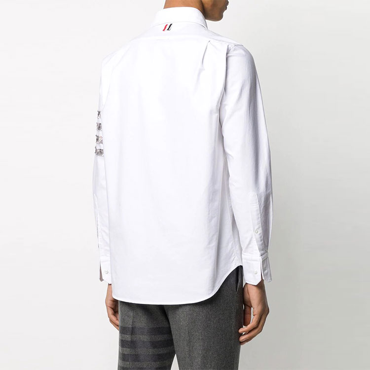 Thom Browne 4-Bar Stripe Long Sleeve Shirt White MWL299S-06177-035 圖 5
