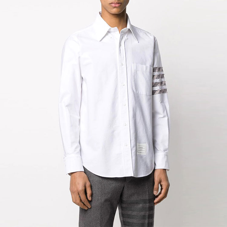 Thom Browne 4-Bar Stripe Long Sleeve Shirt White MWL299S-06177-035 圖 6