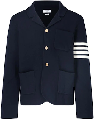 Chaqueta de Lana Thom Browne 4-Bar Azul Marino. MKJ024D-00014-415 Buy Chaqueta de Lana Thom Browne 4-Bar Azul Marino. MKJ024D-00014-415