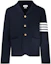 Order Chaqueta de Lana Thom Browne 4-Bar Azul Marino. MKJ024D-00014-415