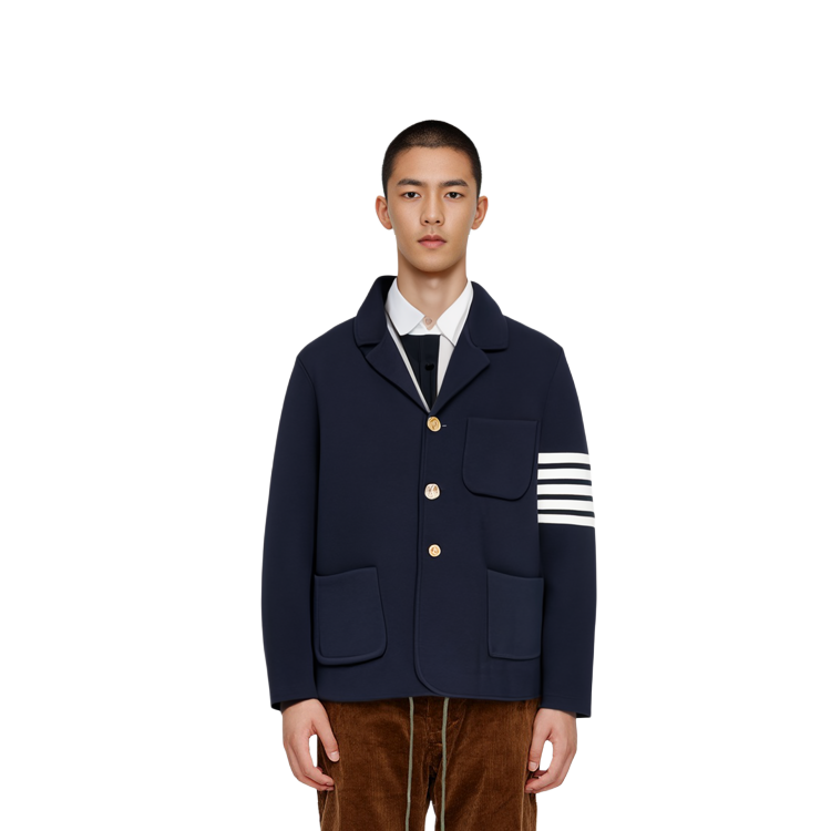 Thom Browne 4-Bar Wool Jacket  Navy Blue MKJ024D-00014-415 圖 5