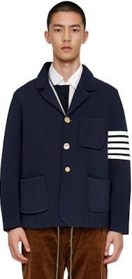 Chaqueta de Lana Thom Browne 4-Bar Azul Marino. MKJ024D-00014-415 Purchase Chaqueta de Lana Thom Browne 4-Bar Azul Marino. MKJ024D-00014-415