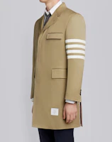 Shop Thom Browne 男士4條紋切斯特大衣西裝外套 MOU543A-03788-275