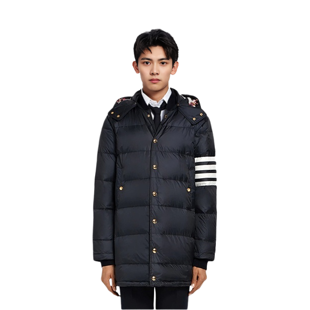 Order Abrigo Mate de 4 Rayas Thom Browne para Hombre. MOD041X-05411-001