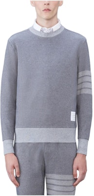 トムブラウン 4バー クルーネック スウェットシャツ グレー 長袖 MJT429AJ0142035 Order トムブラウン 4バー クルーネック スウェットシャツ グレー 長袖 MJT429AJ0142035