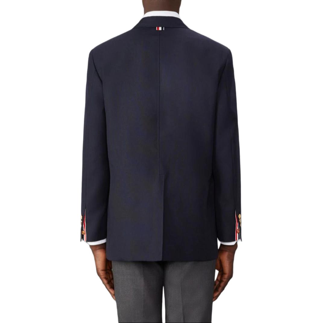 THOM BROWNE  Black Solid Color Loose Fit Button-Up Blazer Jacket. MJU568A-F0582-415 圖 3