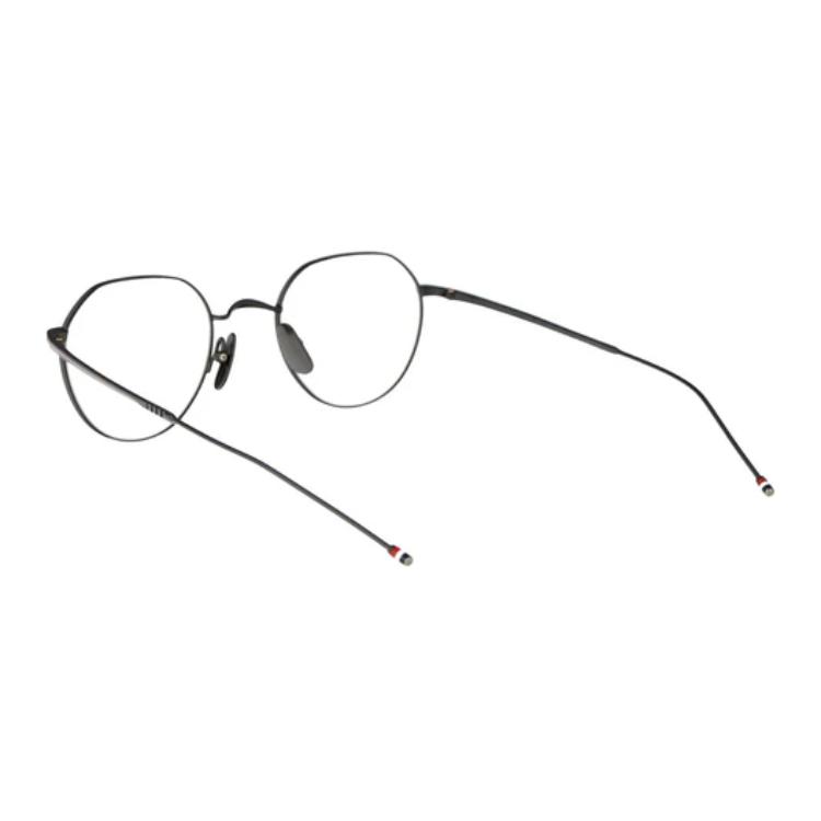 Purchase THOM BROWNE 黑鈦金屬不對稱光學眼鏡框 UEO914AG0001005
