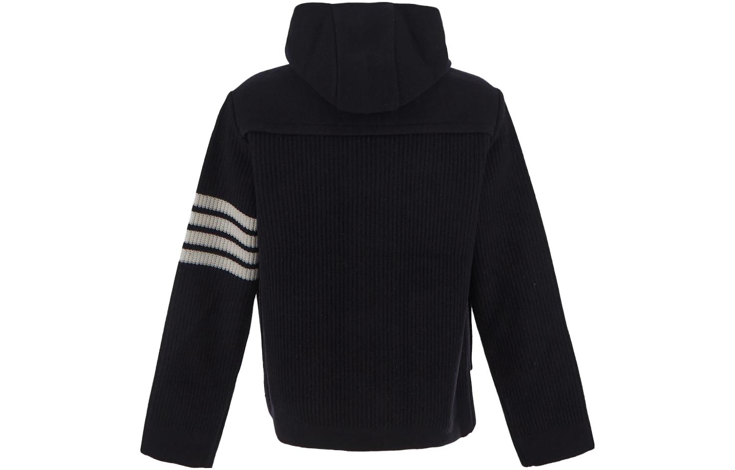 THOM BROWNE  Blue Striped Single-Breasted Hooded Jacket. MKJ107A-Y1019-415 圖 3