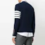 Shop THOM BROWNE Sweter Rajut Cashmere V-Neck Strip Biru. MKC001A-00011-415