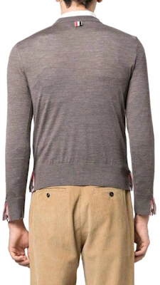 THOM BROWNE 棕色Logo長袖圓領針織衫 MKA474A-Y1014-211 Shop THOM BROWNE 棕色Logo長袖圓領針織衫 MKA474A-Y1014-211