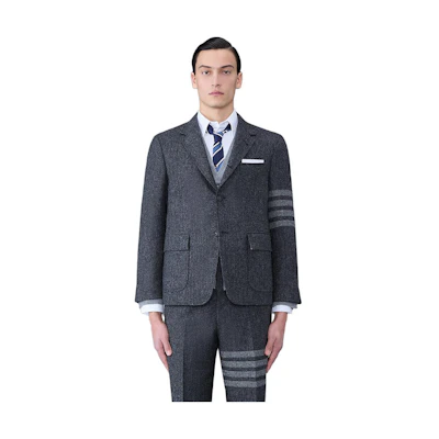 THOM BROWNE Casual Four-Stripe Tweed Suit. MJU560A-05385
