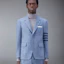 Lookbook THOM BROWNE 休闲四条纹粗花呢西装。 MJU560A-05385