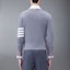 Shop Thom Browne 休闲条纹针织套头衫浅灰色毛衣 MKA497A-Y3014-055