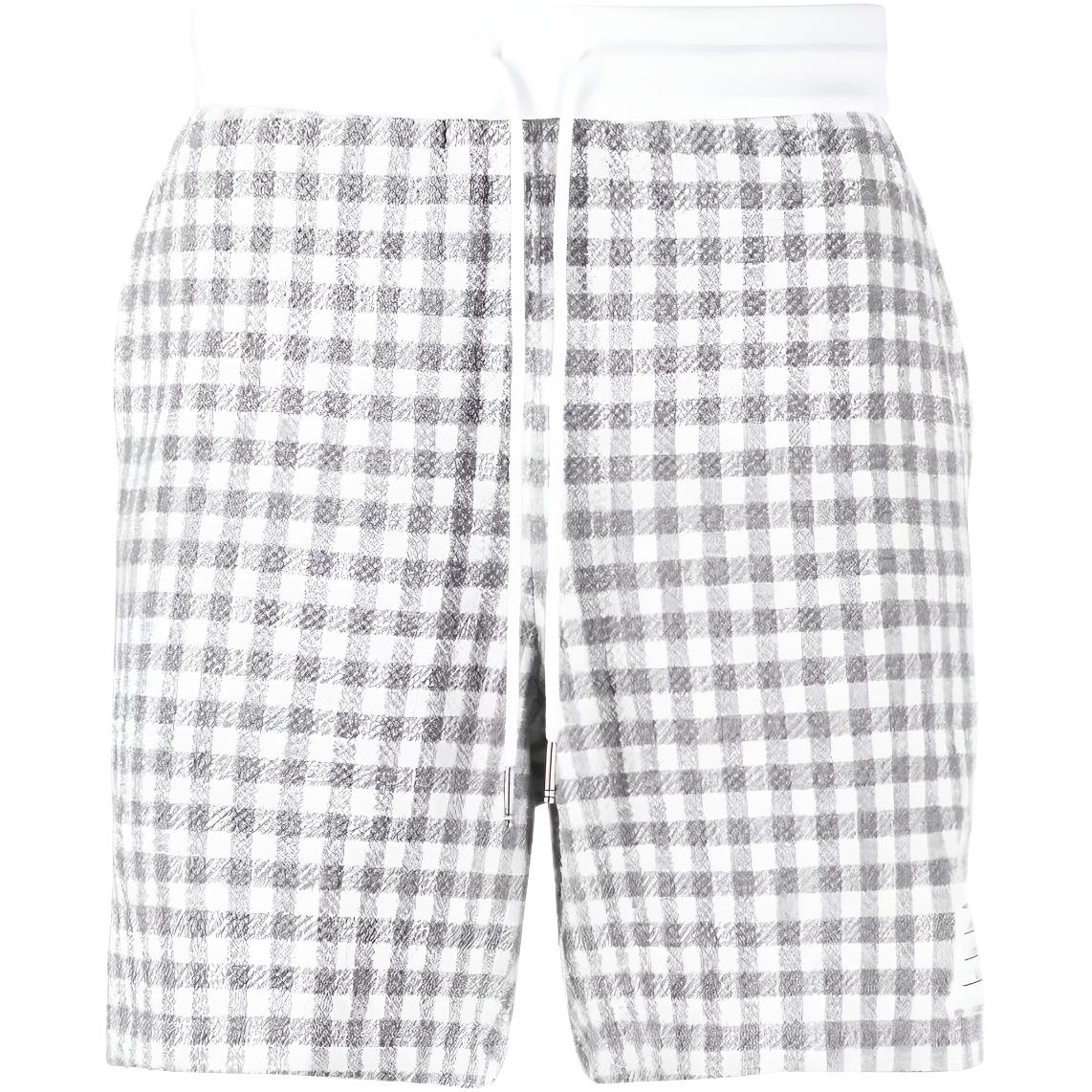 THOM BROWNE  Checkered Lace-Up Shorts Multicolor. MJQ168A-F0282-035