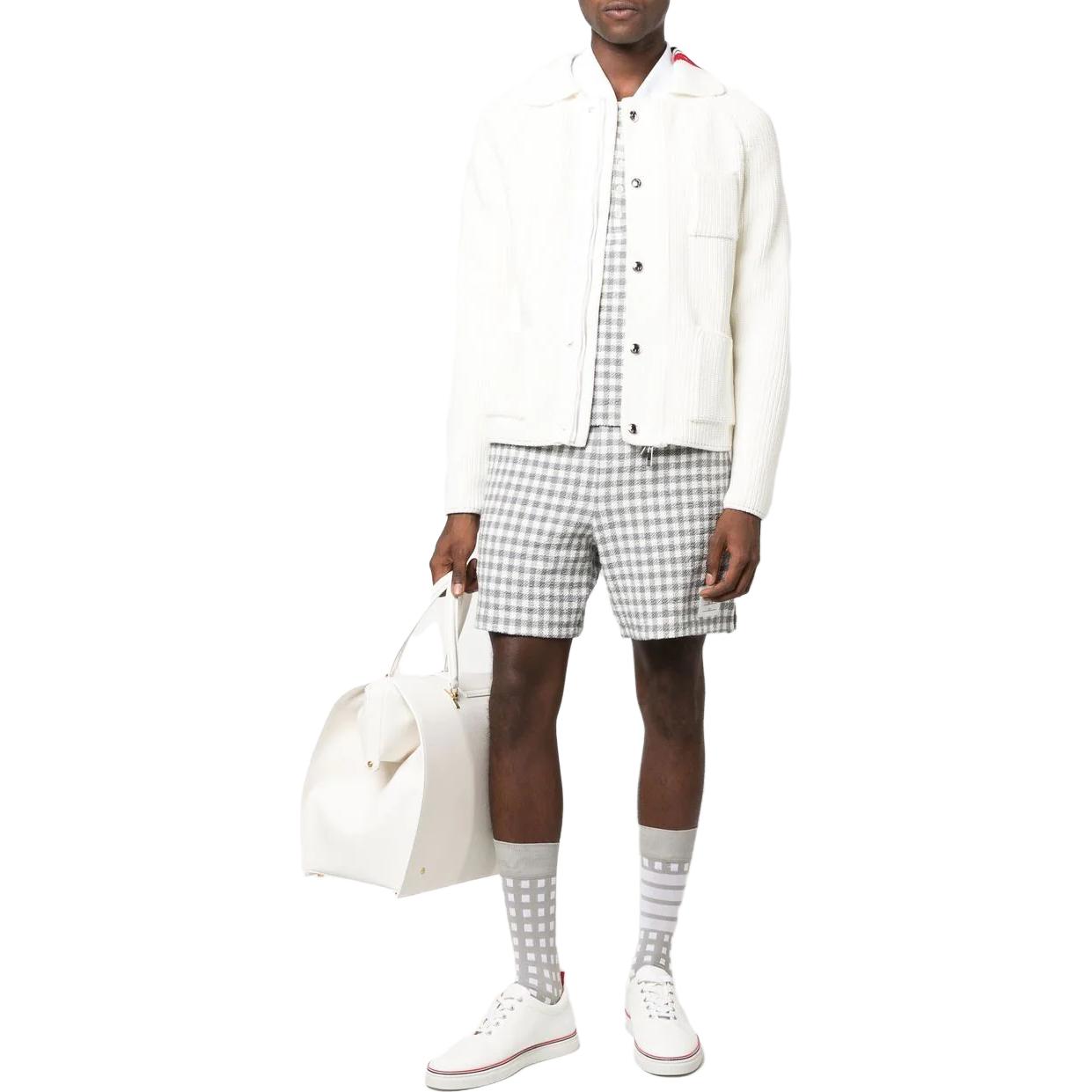 Lookbook 汤姆布朗 男士多彩格子系带短裤 MJQ168A-F0282-035