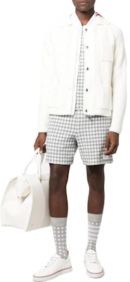 汤姆布朗 男士多彩格子系带短裤 MJQ168A-F0282-035 Lookbook 汤姆布朗 男士多彩格子系带短裤 MJQ168A-F0282-035