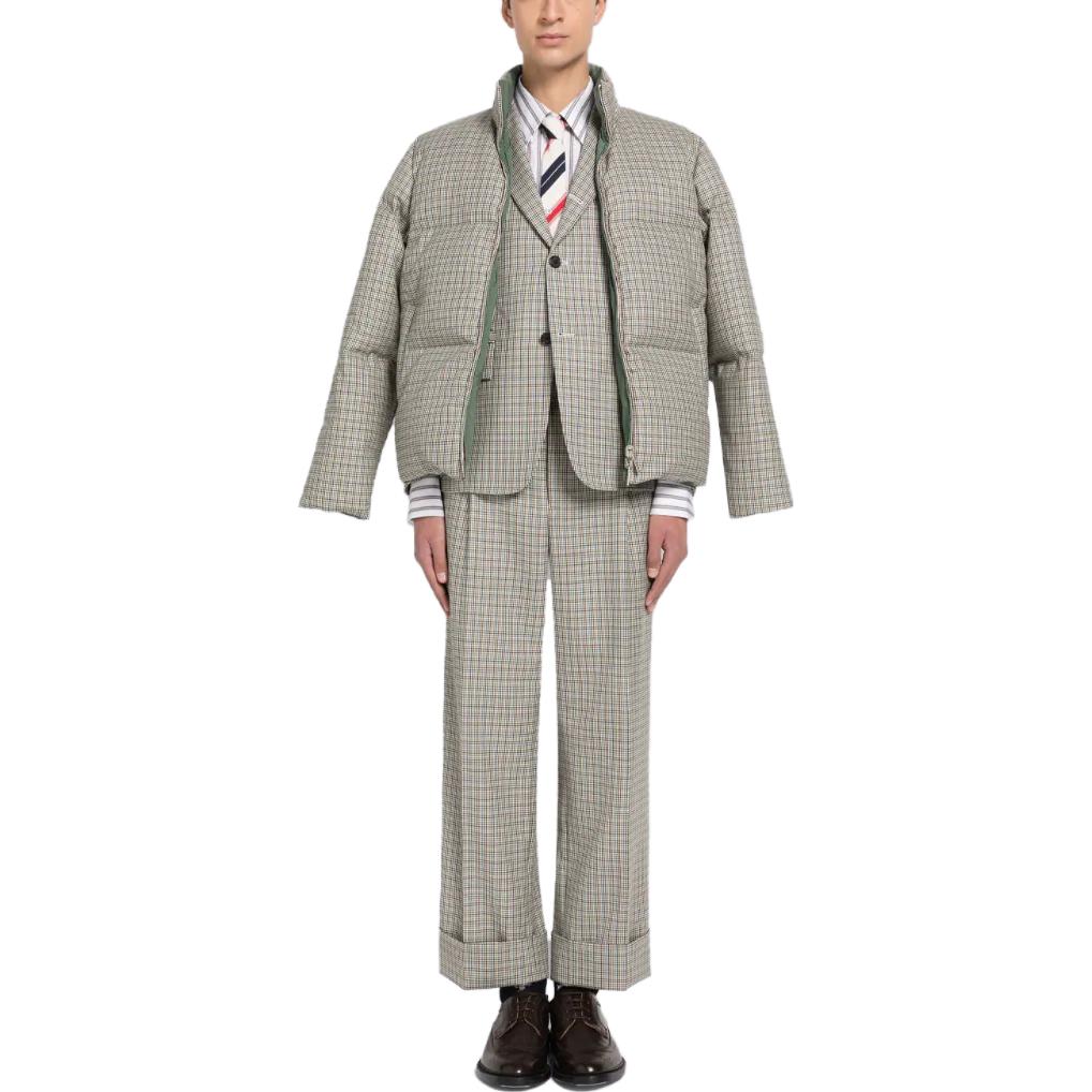 THOM BROWNE  Checkered Single-Breasted Long Sleeve Suit Jacket Multicolor MJC328A-F0007-996 圖 5