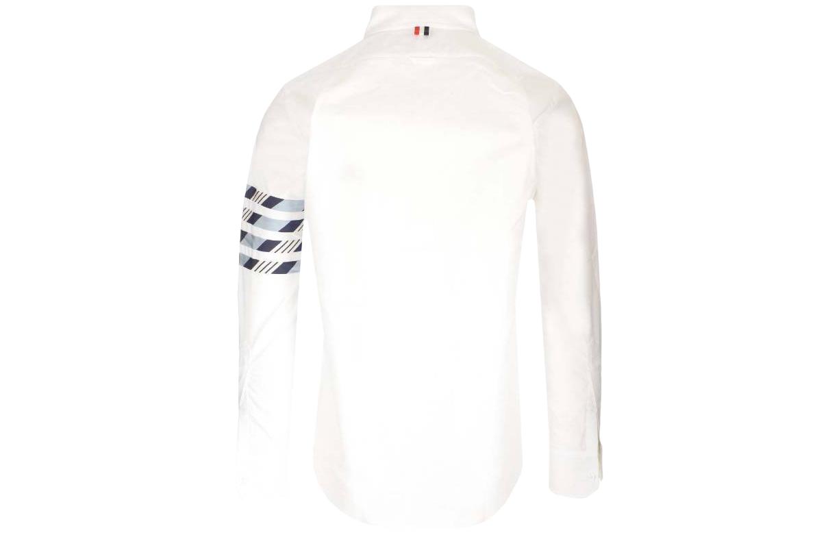 Thom Browne  Classic Four-Bar Stripe Button-Up Shirt White. MWL374C-F0572-460 圖 3