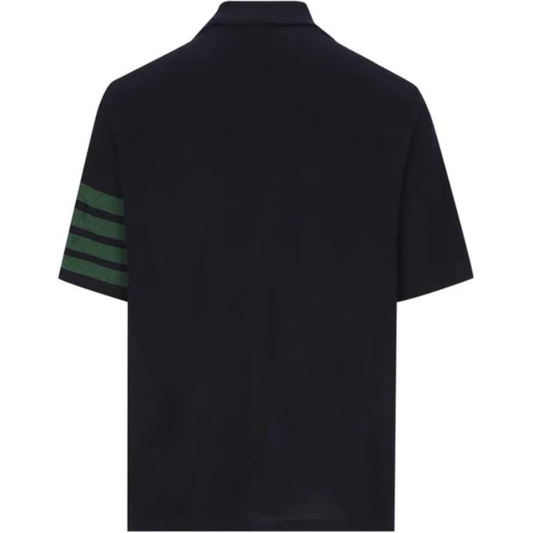 Lookbook Thom Browne Classic Stripe Print Polo Shirt Biru Navy. MJP204A-J0155-415