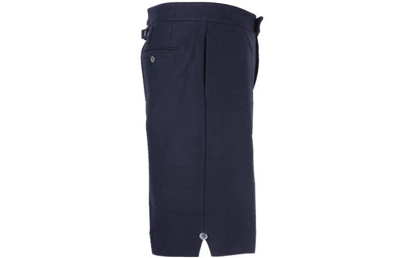 THOM BROWNE  Dark Stripe Logo Casual Shorts - Navy Blue. MJQ159A-06772-415 圖 5