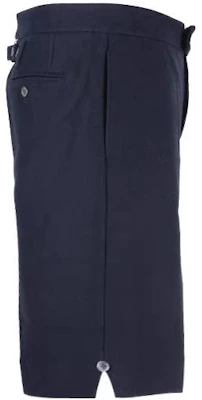 THOM BROWNE Dark Stripe Logo Casual Shorts - Navy Blue. MJQ159A-06772-415 Purchase THOM BROWNE Dark Stripe Logo Casual Shorts - Navy Blue. MJQ159A-06772-415