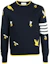 Buy Thom Browne Sweater Motif Bunga Leher Bulat. MKA444A-Y1002-415