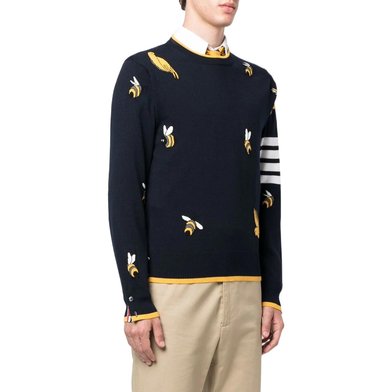 Thom Browne  Floral Print Round Neck Sweater. MKA444A-Y1002-415 圖 5