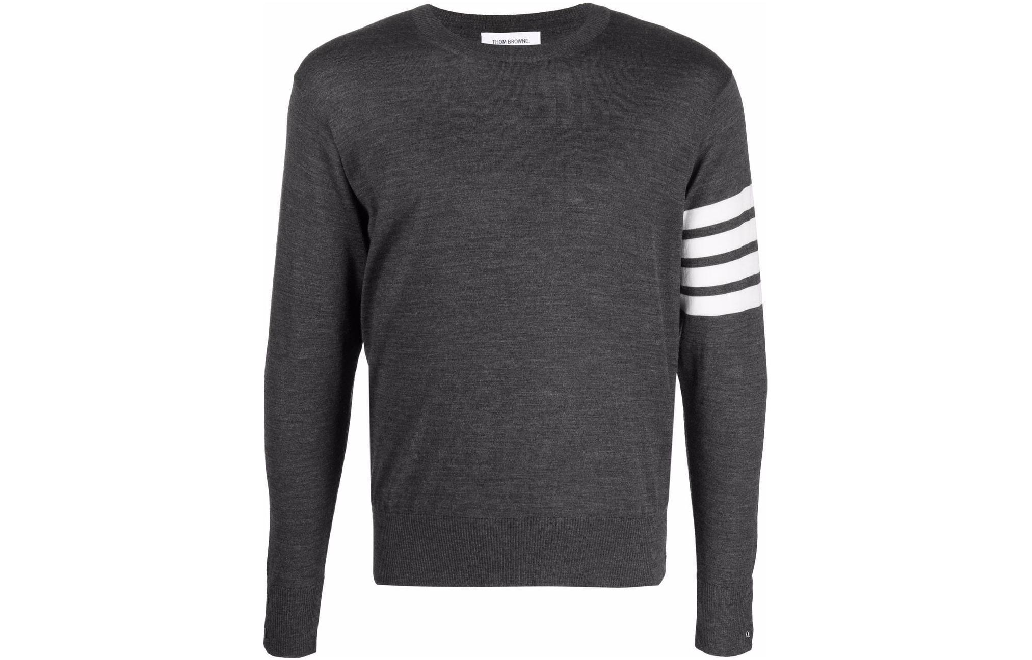 Thom Browne  Four-Bar Crewneck Sweater Light Grey. MKA002-AY1014-CN8 圖 2