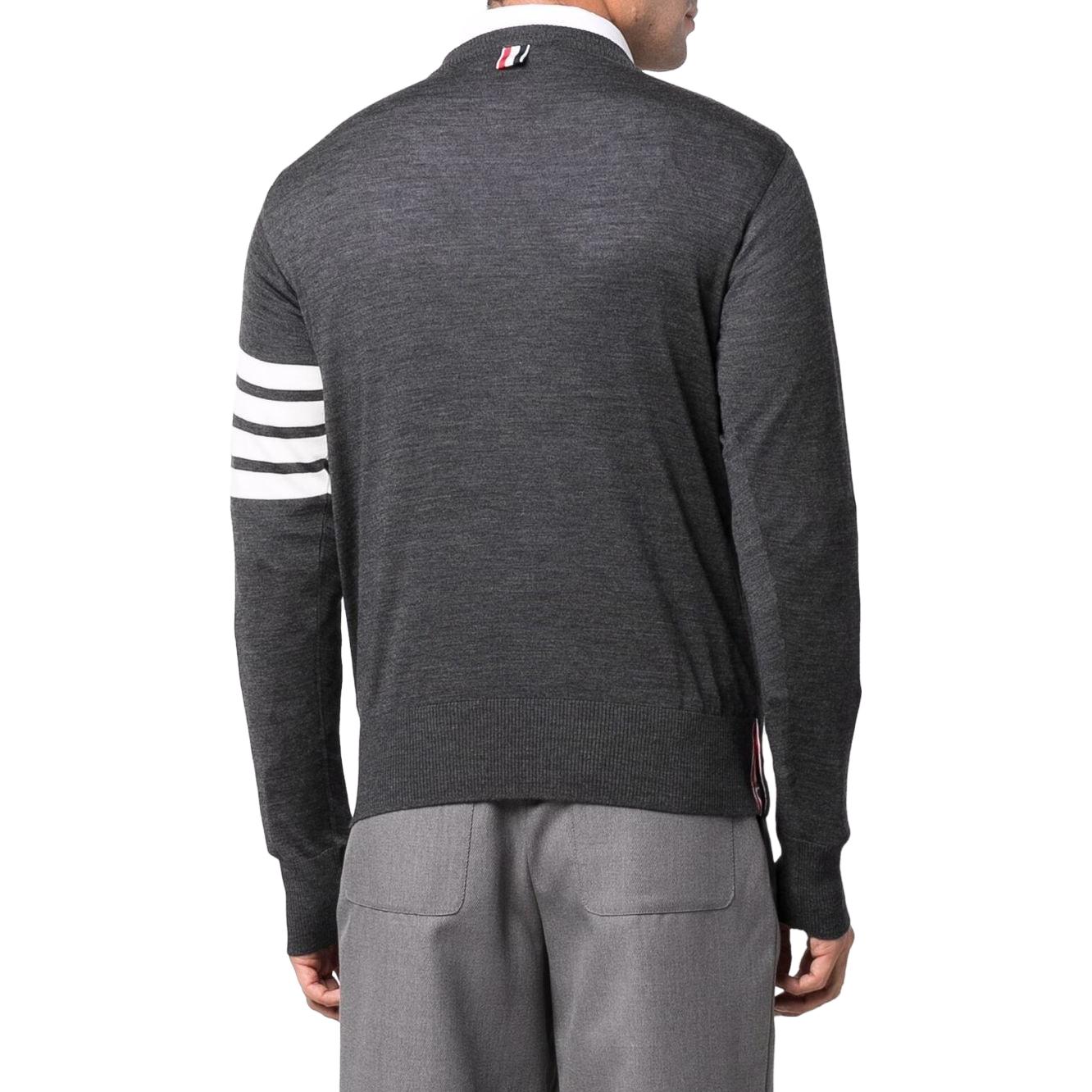 Thom Browne  Four-Bar Crewneck Sweater Light Grey. MKA002-AY1014-CN8 圖 5