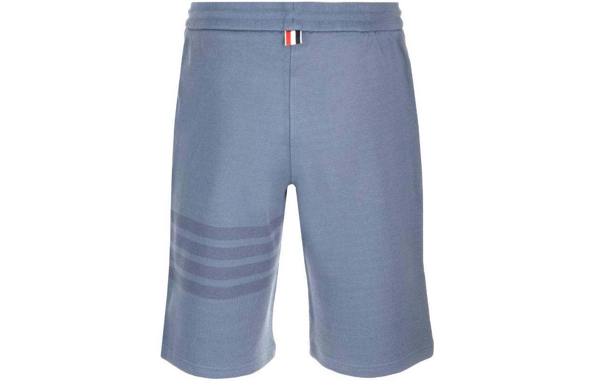 Lookbook トムブラウン 4バー ミッドライズ ストレートレッグ ショーツ ブルー MJQ161AJ0051422