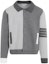 Order Thom Browne Gray Colorblock Striped Print Long Sleeve Jacket. MKJ116F-Y3007-982