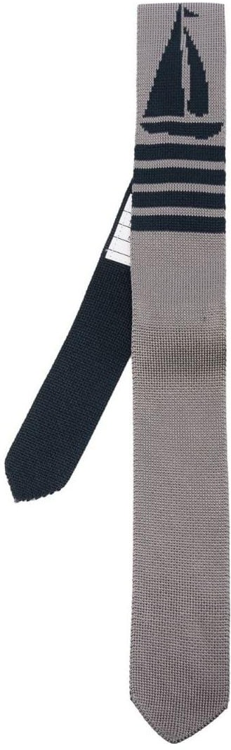 thom-browne-gray-sailboat-jacquard-tie-mnl-060-ky-4003