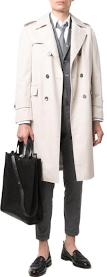 Thom Browne Jas Abu-Abu Lengan Panjang Single-Breasted Solid. MJC159G-04502-035 Lookbook Thom Browne Jas Abu-Abu Lengan Panjang Single-Breasted Solid. MJC159G-04502-035