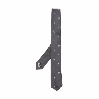 THOM BROWNE Gray Tie - Minimalist Casual Fashion Style MNL001AF0233035