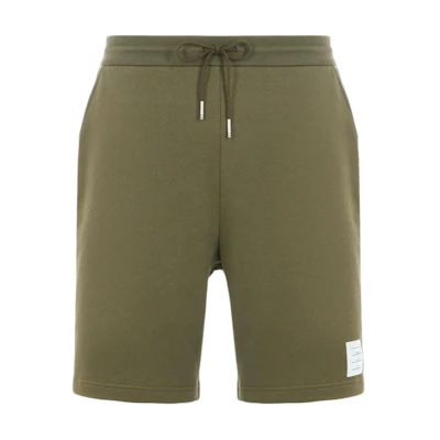 THOM BROWNE Green Drawstring Elastic Waist Casual Shorts 5-inch. MJQ201A-J0007-320