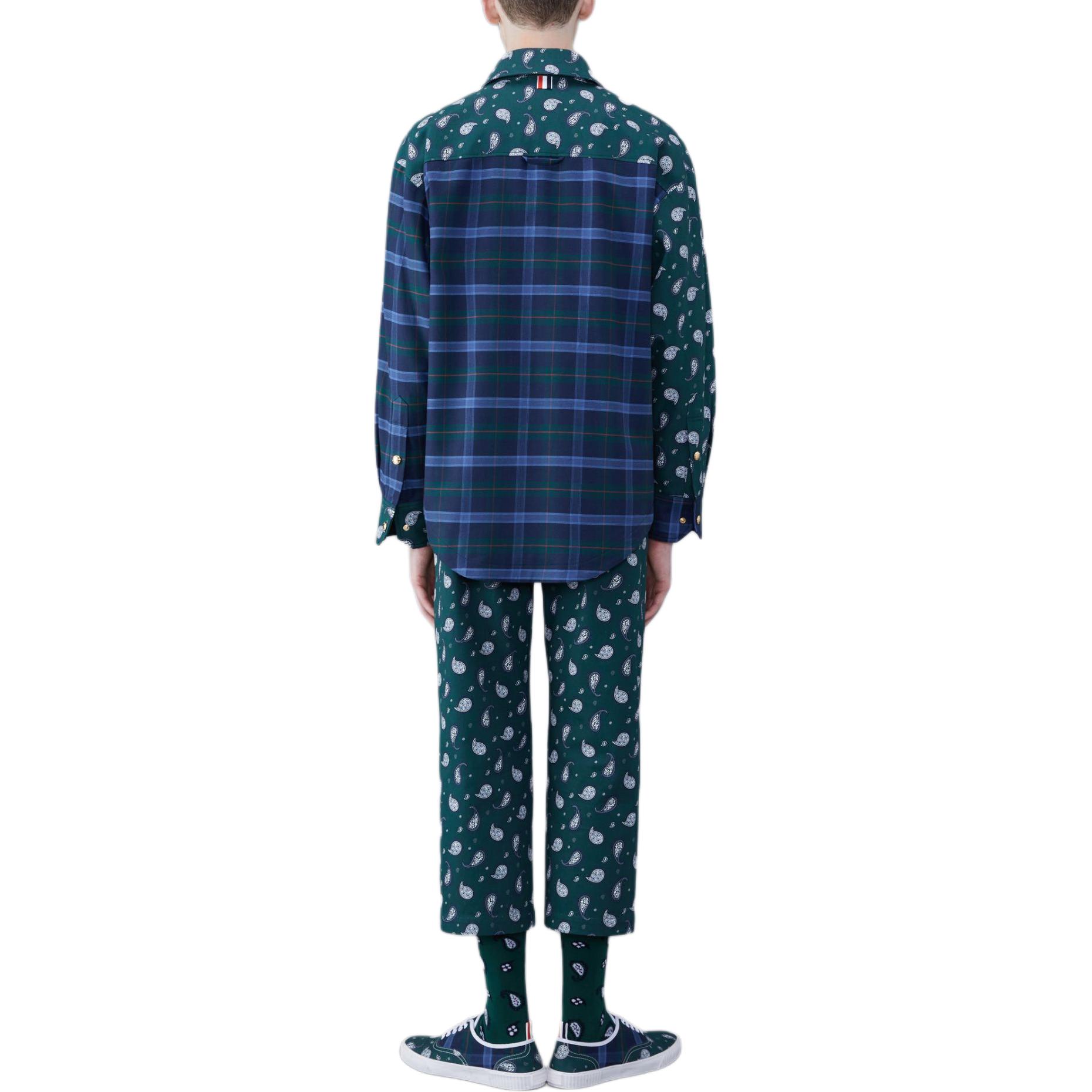 Thom Browne  Green Plaid Single-Breasted Long Sleeve Jacket MJO165F-F0421-310 圖 3