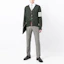 Lookbook Thom Browne Green Striped V-Neck Sweater MKC002A-Y1014-320