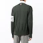 Shop Thom Browne Green Striped V-Neck Sweater MKC002A-Y1014-320