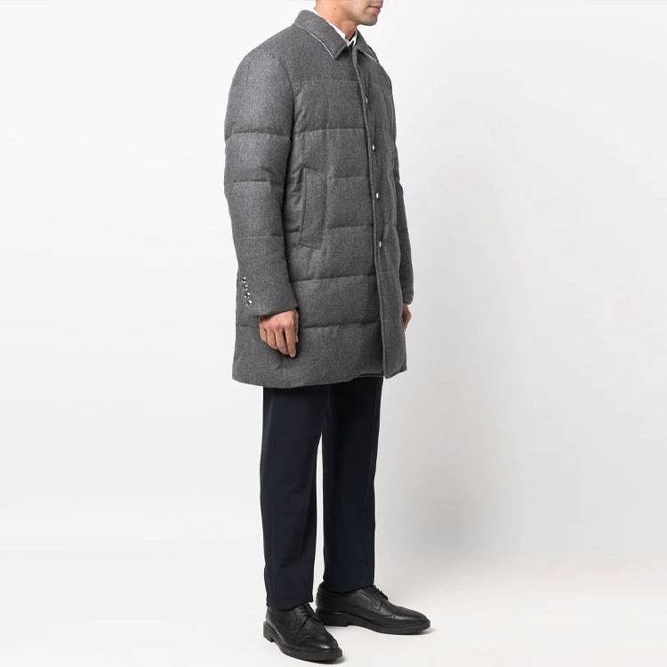 Purchase トムブラウン グレー 4ストライプ パデッドジャケット. MOD001-Z06393-035