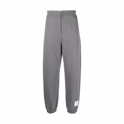 Thom Browne Grey Jogger Sweatpants Knitted Sports Pants. MJQ173A-J0059-035