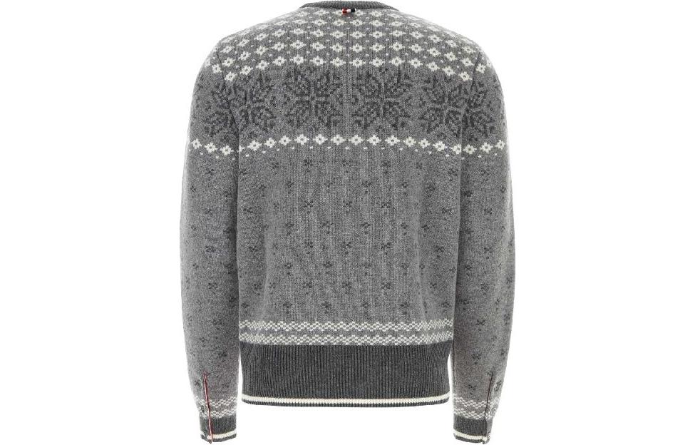 Thom Browne  Grey Loose Fit All-Over Print Crewneck Sweater MKA463A-Y1007-982 圖 3